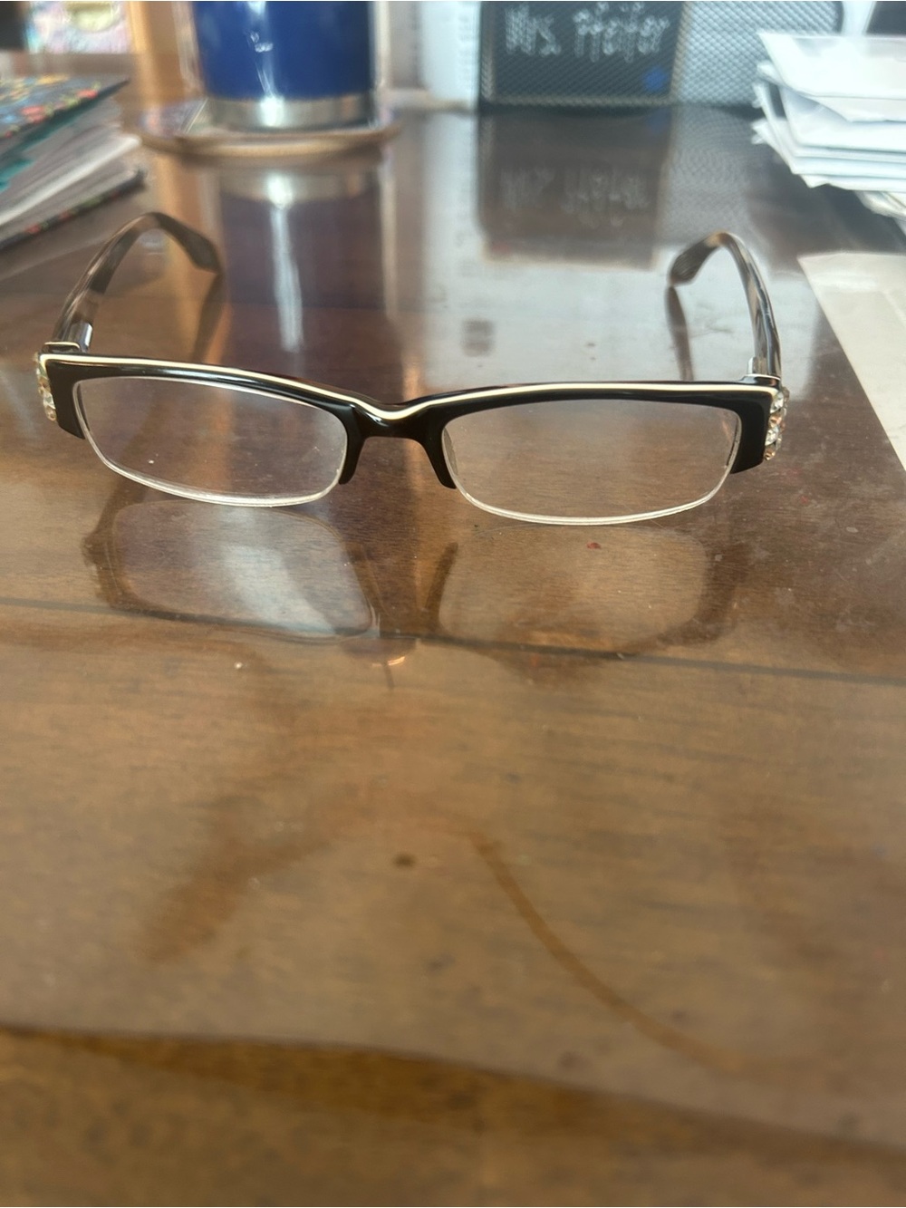 Rectangular Half-Rim Jimmy Crystal 1.00 reading Reading Glasses
